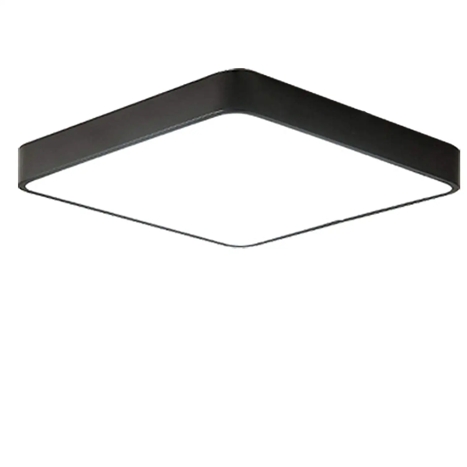 LED Flush Mount,Modern LED Ceiling Light Fixture,Square Black Lamp,Cool White Lighting Fixture for Closets, Kitchens Basements