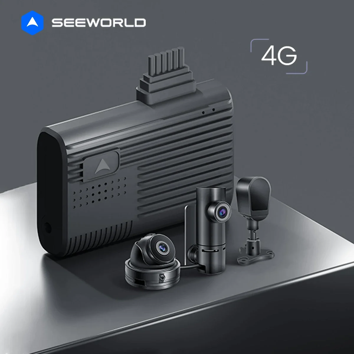 2025 SEEWORLD V6 AI Android Auto Fleet อุบัติเหตุ Dataset GPS ติดตาม Dashcam สําหรับรถยนต์ 4 กล้อง
