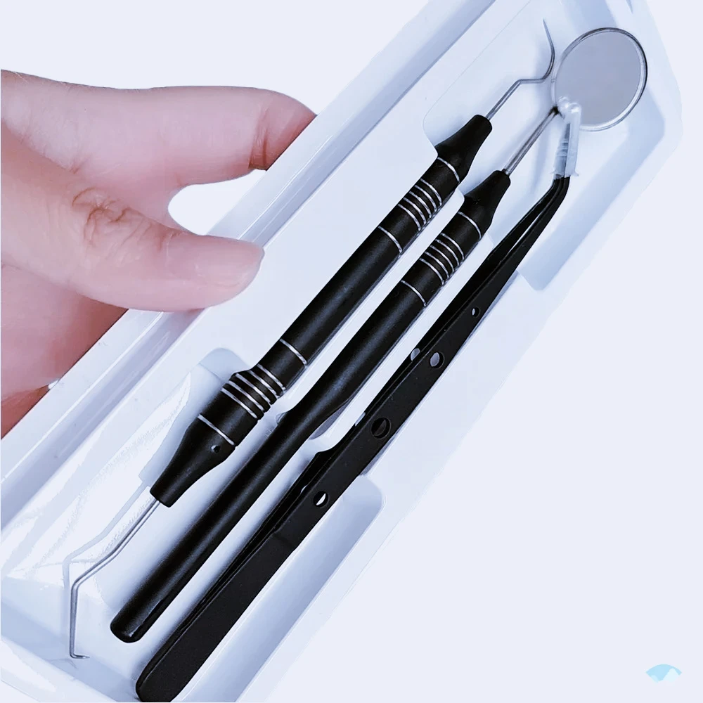 Black Gold 3Pcs Dental Instrum - Dental Mirror Probe review and price
