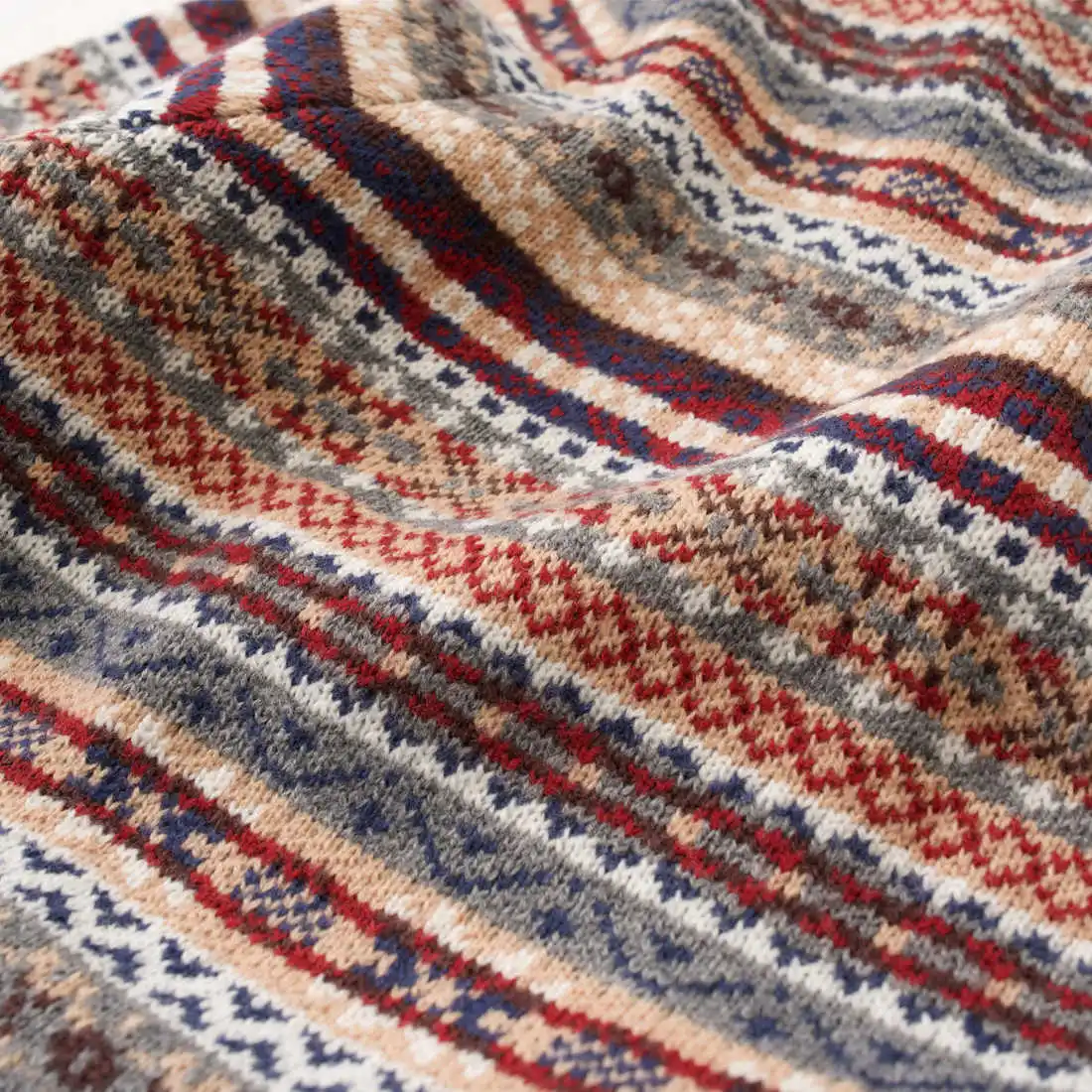 Japanese Retro Pullover Bohemian Warm Ethnic Style Knitted Sweater Men's and Women's Trendy Top