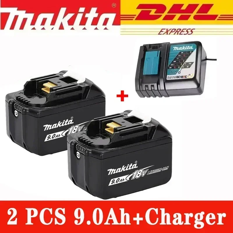 

100% Original Makita 18V 9.0Ah 6.0Ah Rechargeable Battery, for Makita Tool BL1830B BL1840B BL1850 BL1850B 18650 18V Battery