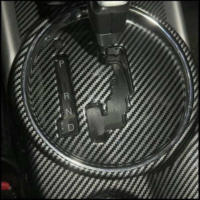 

Car Styling For Mitsubishi ASX 2011-2017 Gear Shift Panel Cover Sticker Trim LHD Decoration Strip Auto Parts Accessories