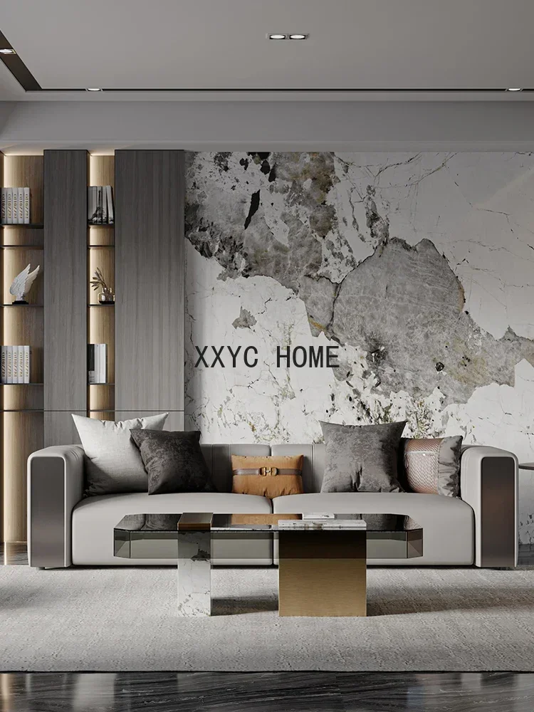 Light Luxury Tempered Glass Coffee Table Modern Minimalist Living Room Tea Table