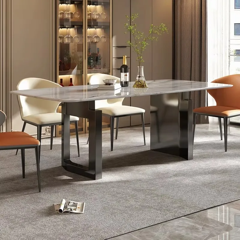 An Artistic Style Dining Table Light Luxury Dinning Table Made In China Dinning Table And Chair Cover Set