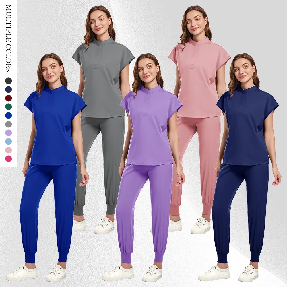 Medical Uniforms Women Scrubs Sets Nurse Nursing Work Clothes Beauty Salon Spa Work Clothes Surgical Suit Lab Hospital Overall