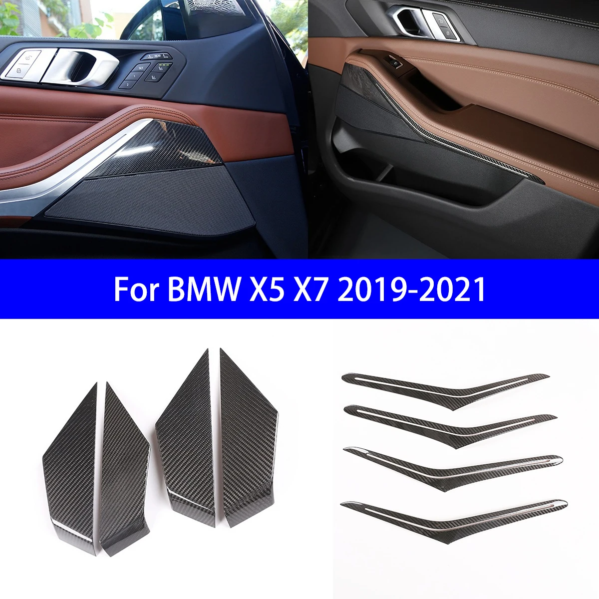 

Suitable for 2019-2021 BMW X5 X7/domestic Version Dry Carbon Fiber Interior Multi Selection Decorative Parts