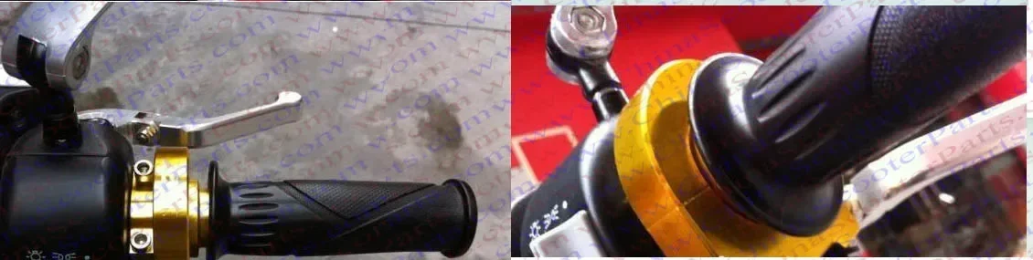 22mm 7/8 Inch CNC Aluminum Multicolor Accelerator Throttle Twist Grips Handlebars Universal For Motorcycle Moped Scooter Bike