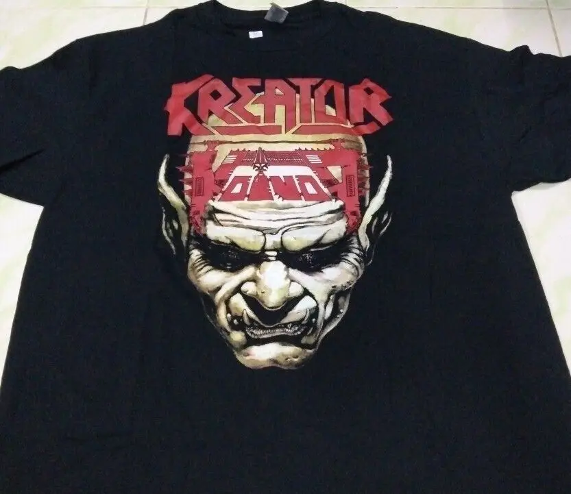 Remake 2 sided Kreator X Voivod Tour t-shirt band TE5483