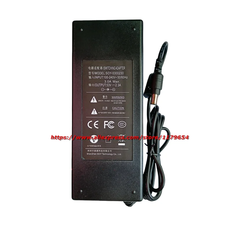 New Original OEM SOY 53V 2.3A Switching Adapter For Dahua NVR42V-8P Series Video Recorder Power Supply