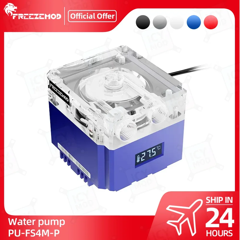 

FREEZEMOD Water Pump with Digital display PU-FS4M-P 650L/H for PC Gaming Water Cooling Building Temperature Monitoring