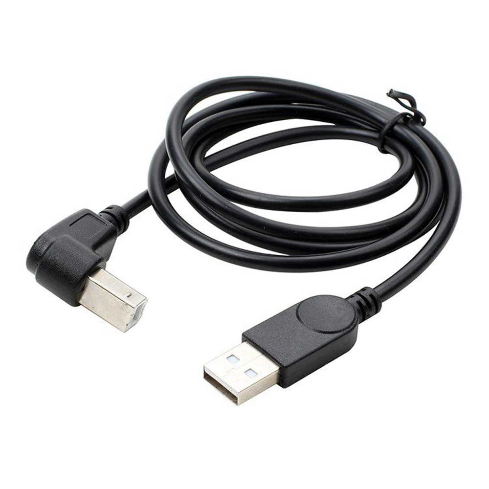 1M 1.5M USB printer elbow data cable high-speed square mouth BM connection cable extended scanner 90 degree L-shaped side bend