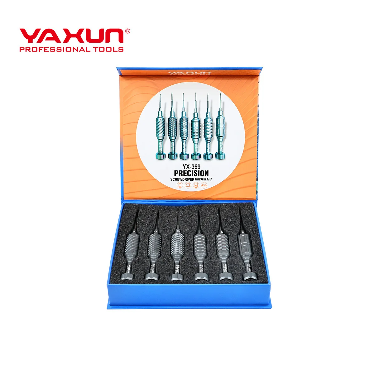 Alloy Steel Precision Screwdriver Set Magnetic Repair Tool Kit for Phone Computer Eyeglass Laptop Disassembly, Ergonomic Handle