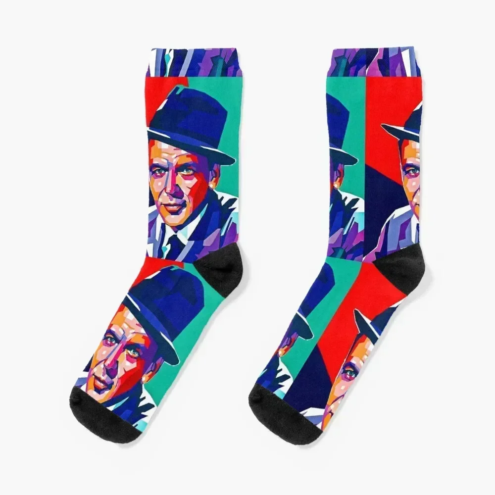 

Sinatra's poster Socks crazy cotton Stockings compression Socks Man Women's