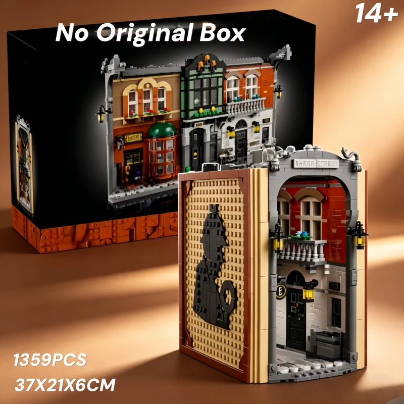 

10351 Creative Book Nook Bricks Set 1359 Pieces DIY Assemble Model Art Desktop Decoration Festival Christmas Birthday Gifts