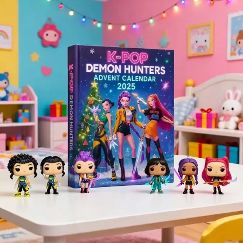@!@ Hit product Kerst Kpop Demon Jacht 24pc Adventskalender Verrassing Blinde Dozen Voor Halloween Mystery Box Geschenken Speelgoed
