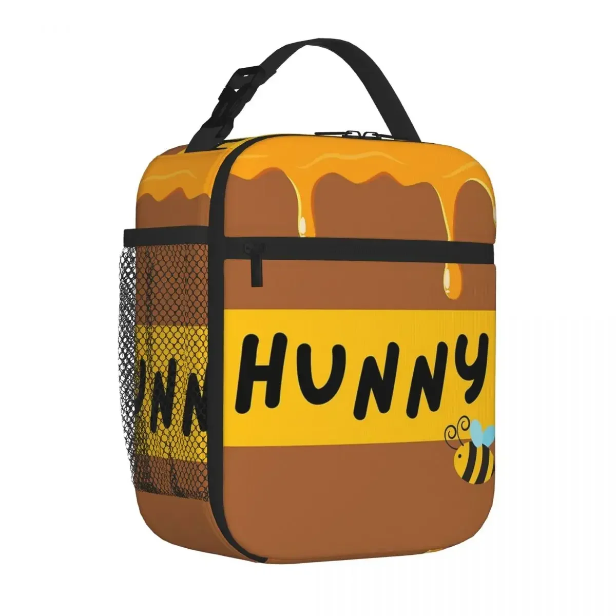 Bolsas de almuerzo con aislamiento Winnie The Pooh Hunny Pot, bolsas de Picnic impermeables, fiambrera térmica, Tote para mujer, trabajo, niños,