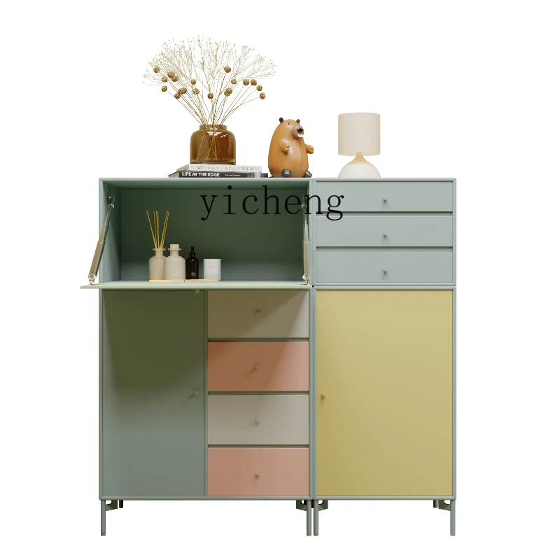 

Tqh Color Dopamine Module Combination Sideboard Cabinet Simple Italian Post-Modern Locker