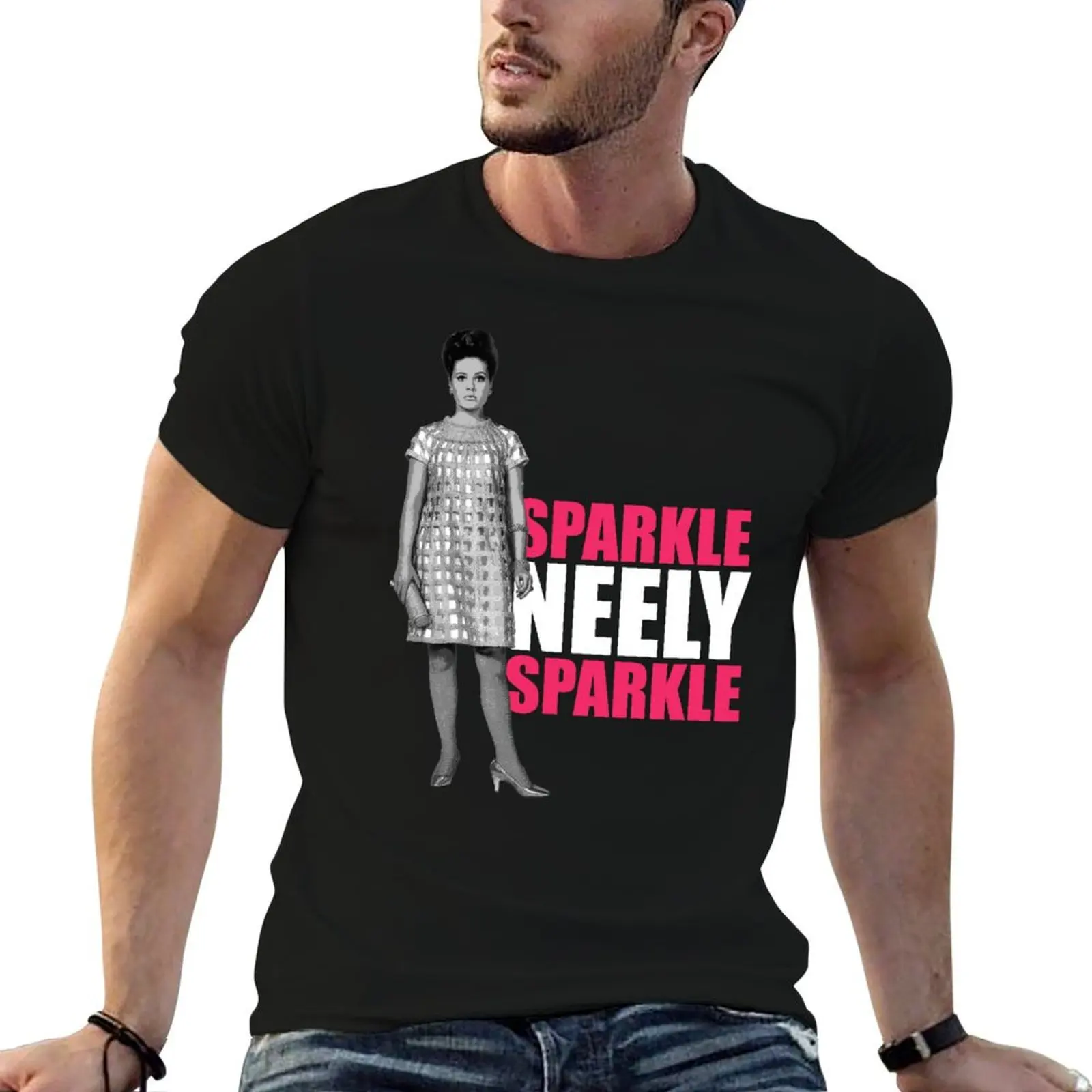 

Sparkle Neely Pink White L T-Shirt t shirts for man graphic vintage man t shirt graphic T-Shirt