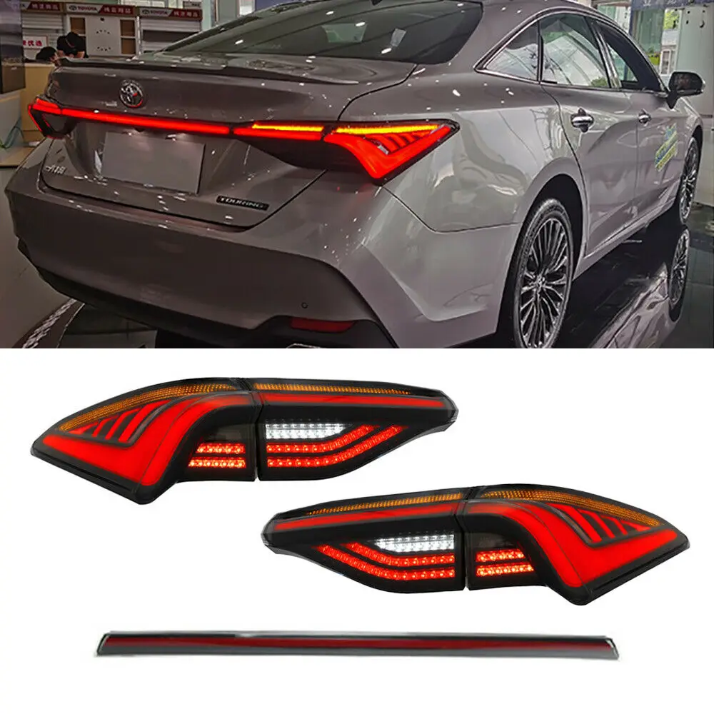 LED Tail lights for Toyota Avalon 2019 2020 2021 Start-up DRL Modified Lamp Sequential Turn Signal Tail light Assembly