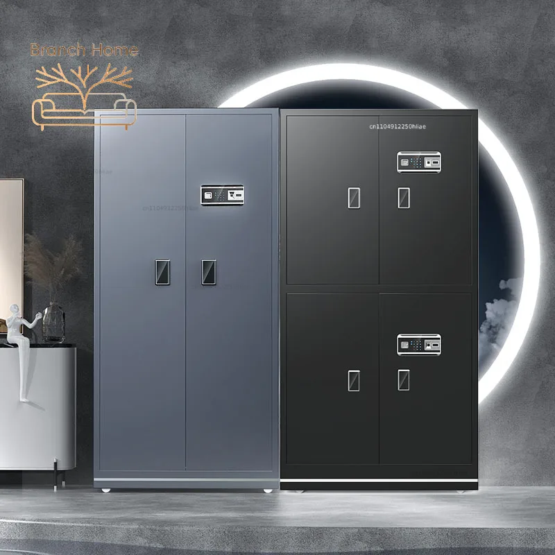Ones Large Home Safe Deposit Box Office Electronic Security Cabinet 1.8 meters Opposite Door Safe Fingerprint Password Double Do