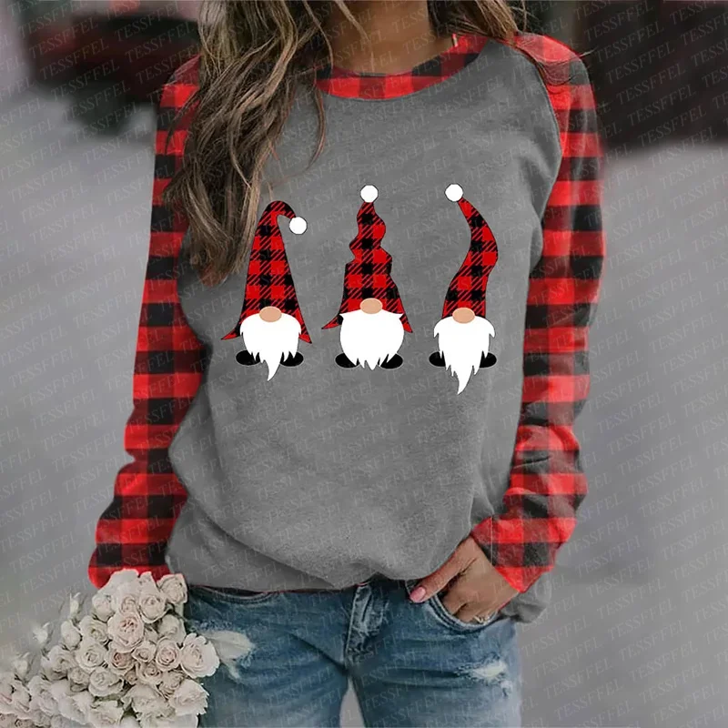 Christmas Skull Santa Claus Pets Jesus Sweatshirts Sweater 3DPrint Vintage Winter Casual Harajuku Pullover Retro Long Sleeves A8