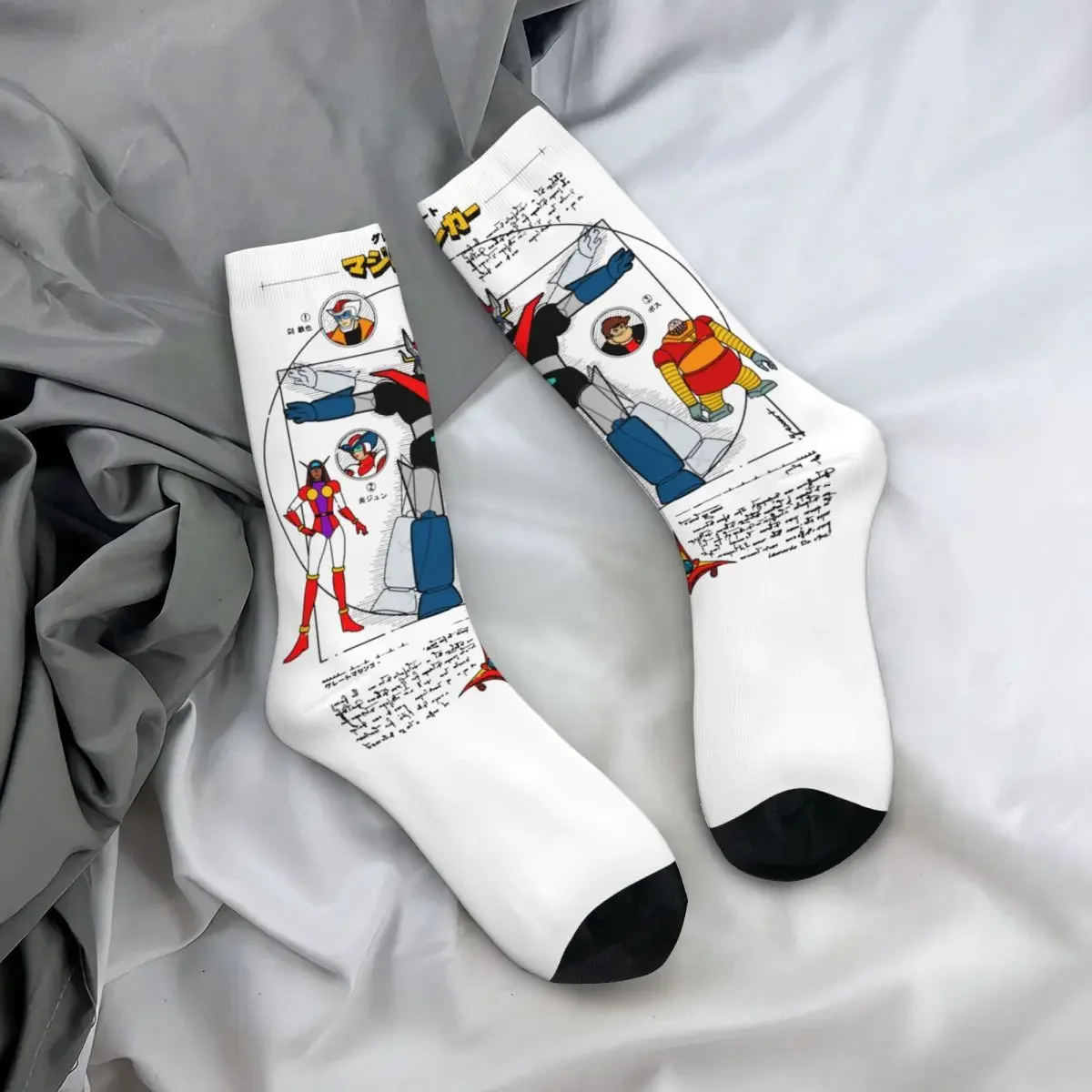 All Season Socks Mazinger Z Robot Tranzor Z Merch for Male Compression Print Socks Spring Autumn Winter Best Gifts Idea