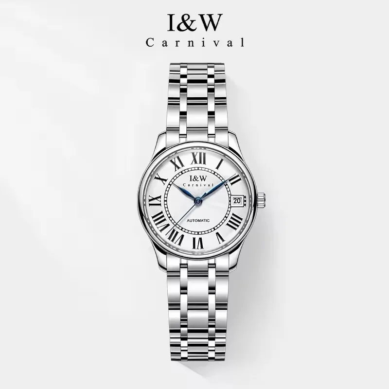 IW Carnival Women Mechanical Wrist Watches Automatic Movement Famous Brand Accessories Ladies Sapphire Mirror Waterproof Watch