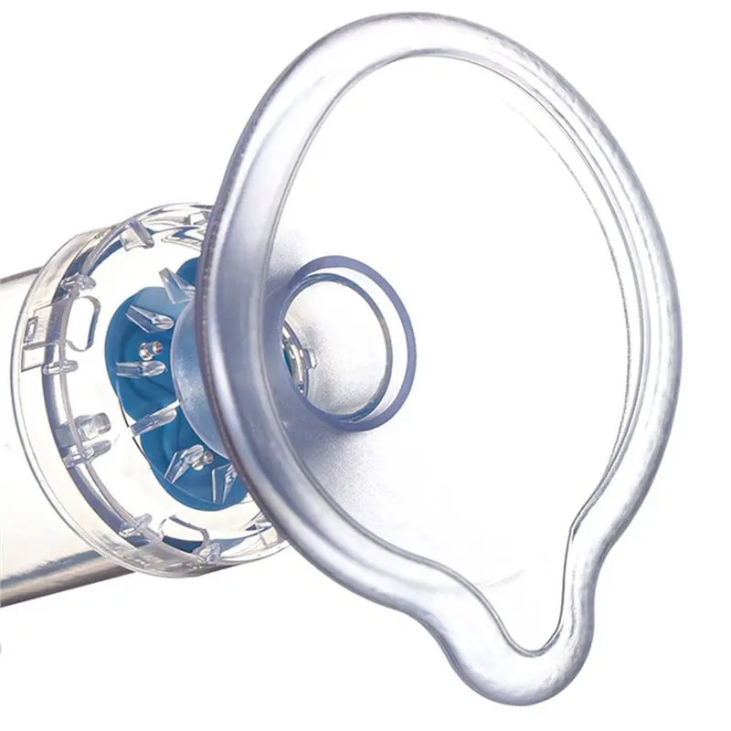 Pet Cat Dog Aerosol Chamber Mask Tank Spacer Assist Inhalation Pump Plastic Silicon Mask