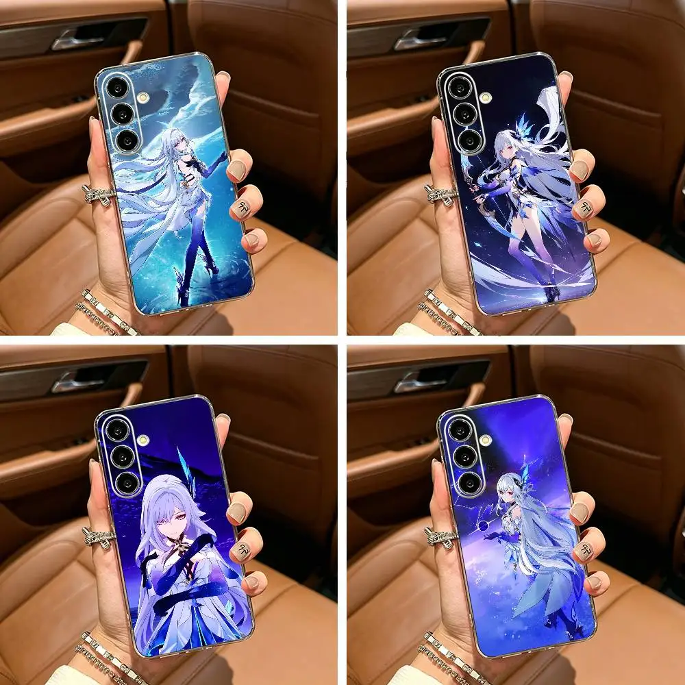 Cool G-GENSHIN IMPACT S-Skirks-GPS Clear Phone Case for Samsung Galaxy A71, A70, A52, A51, A40, A30