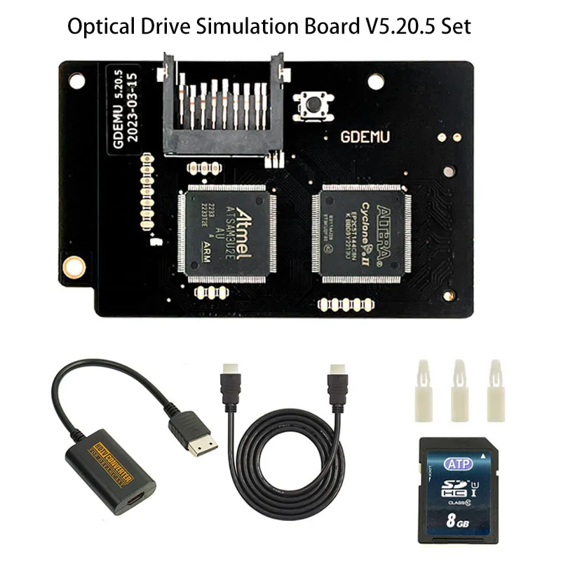 

GDEMU V5.20.5 Optical Drive Simulation Board With 8G SD Card DC HDMI Cable Converter for SEGA Dreamcast Console VA1 Motherboard