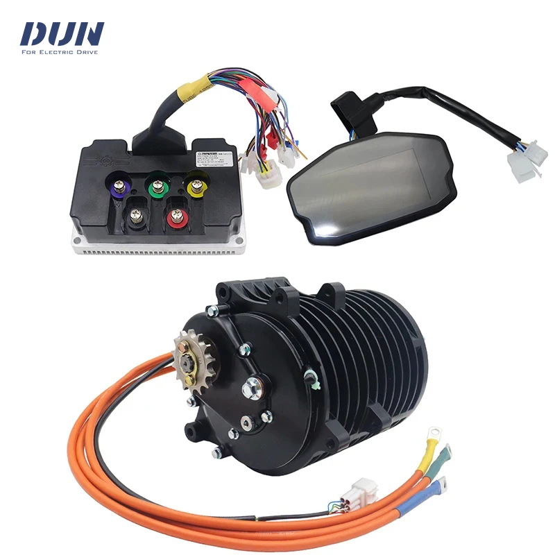

High Power QS138 72v 70H 3000W V3 100kmh BLDC PMSM Mid-Drive Motor with ND72680 Controller and DKD Display Kits
