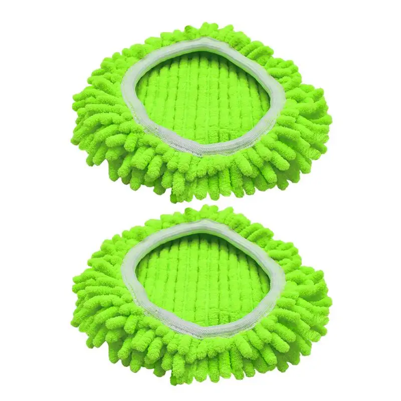 Mopp Ersatz köpfe grün drehbar Mopp füllt wieder verwendbare Mikro faser Mop Ersatz kopf 2 Stück tief sauber wieder verwendbar drehbar Mopp