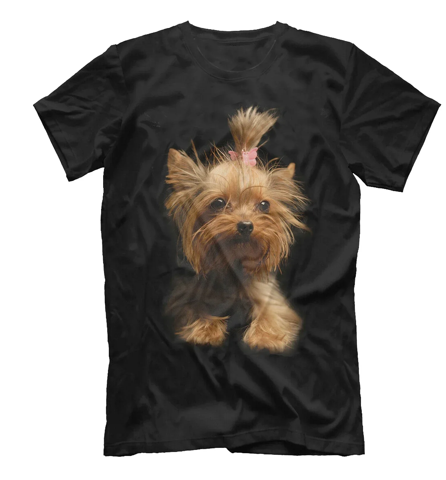 

Cute Animals Pet Yorkshire Terrier Dog Lovers Gift T-Shirt 100% Cotton O-Neck Summer Short Sleeve Casual Mens T-shirt Size S-3XL