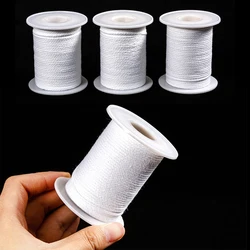 61m Cotton Woven Candle Wick DIY Handmade Candle Making Accessories Smokeless All Natural 24 Strand Candle Wicks 1 Roll 200 Feet