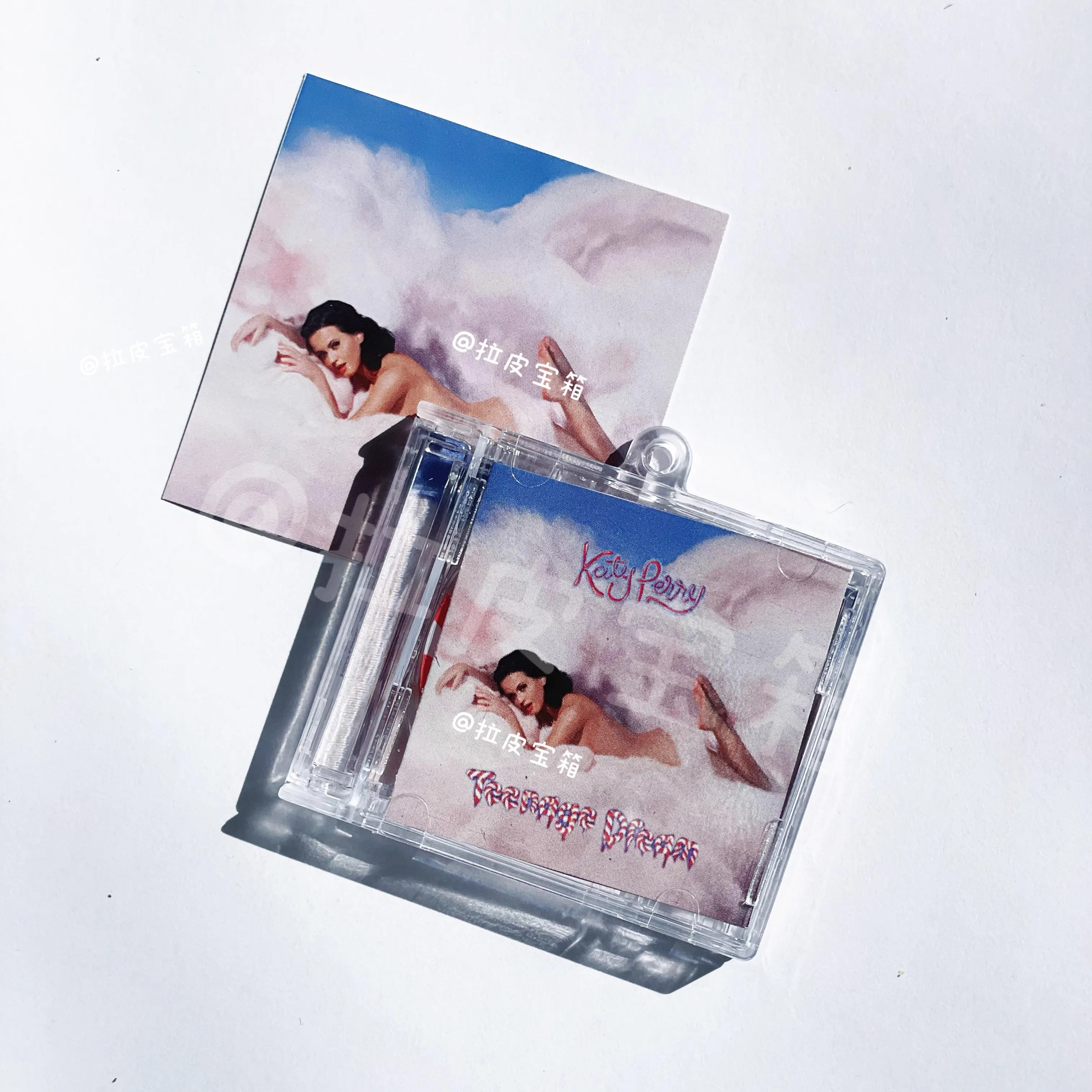 

Pop Katy Perry MINI Music CD NFC Keychain Play Songs Teenage Dream Album Prism Key ring Cosplay Necklace DIY Acrylic Pendant