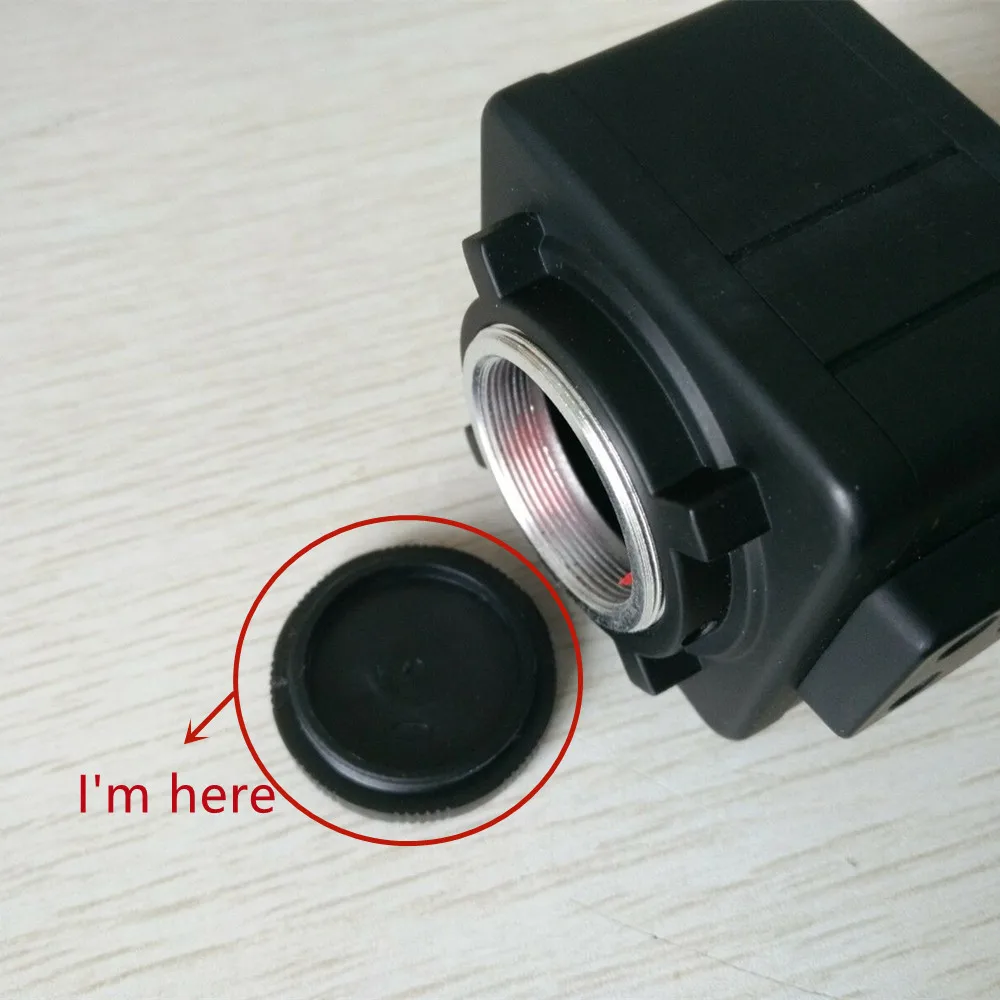 C Mount Body Caps CCTV Camera Body Cap Lens Cover Dust Cover Metal Plastic Optional 2 PCS