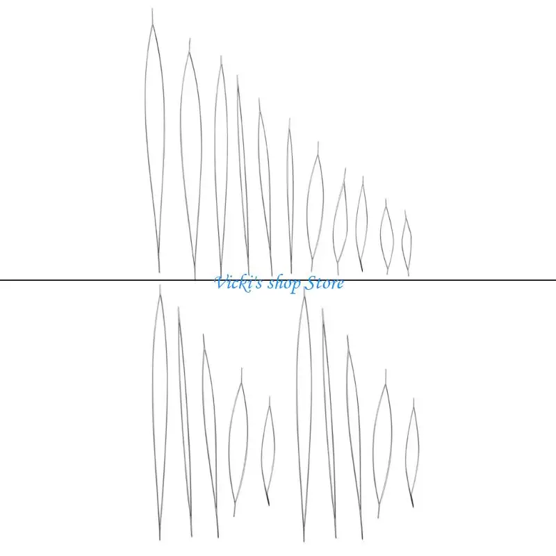 

Split Tip Beading Needle for Jewelry Making Multipacks Practical Carbon Steel Accessories