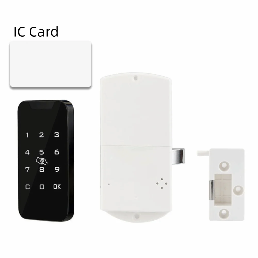 Battery Powered Electric Cabinet Lock Automatic Locking Keyless Touch Keypad Touch Keypad Lock Public Mode Multifunctional