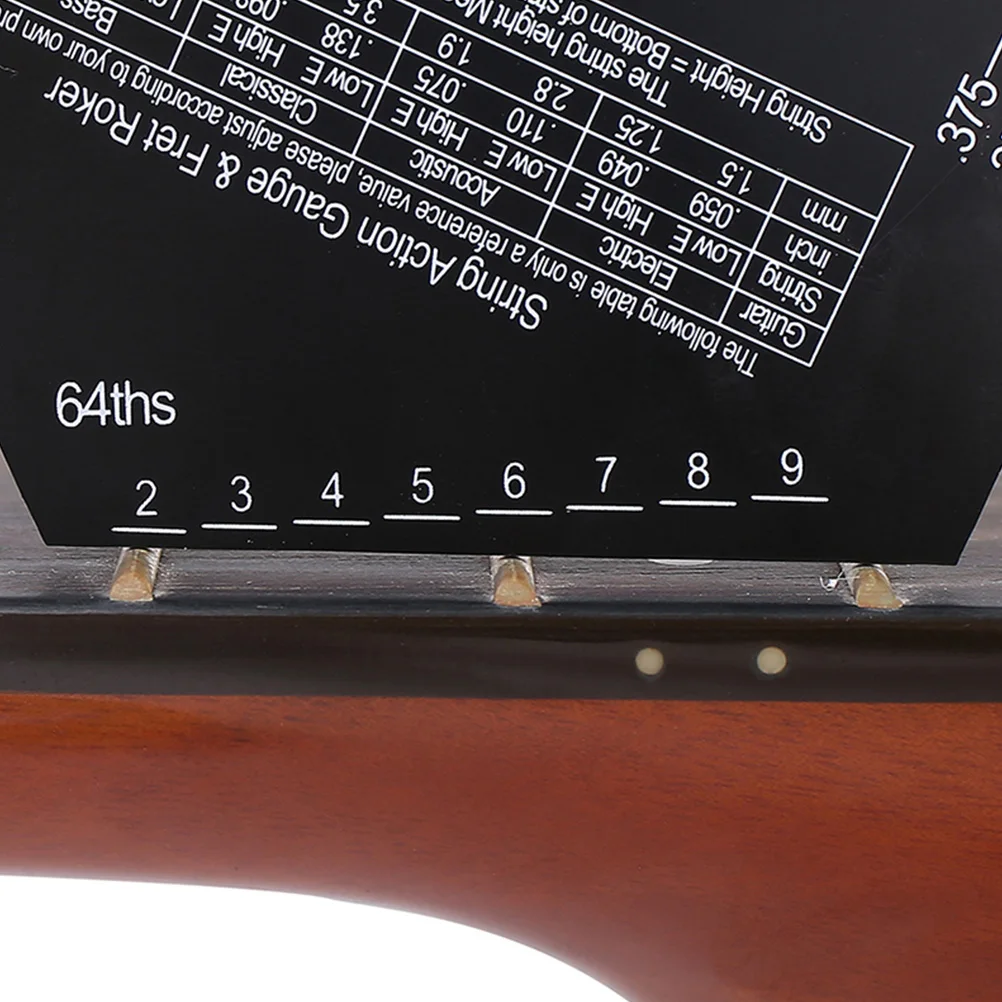 

Guitar String Ruler Action Electric Gauge Suite Measuring Stainless Steel Height Tool