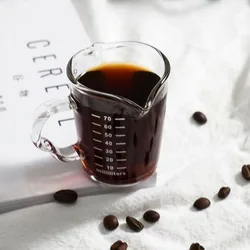 Coffee And Milk Cup Small Measuring Cup With Mini Scale,Glass Measuring Cup,Espresso Measuring Cup,Shot Glass