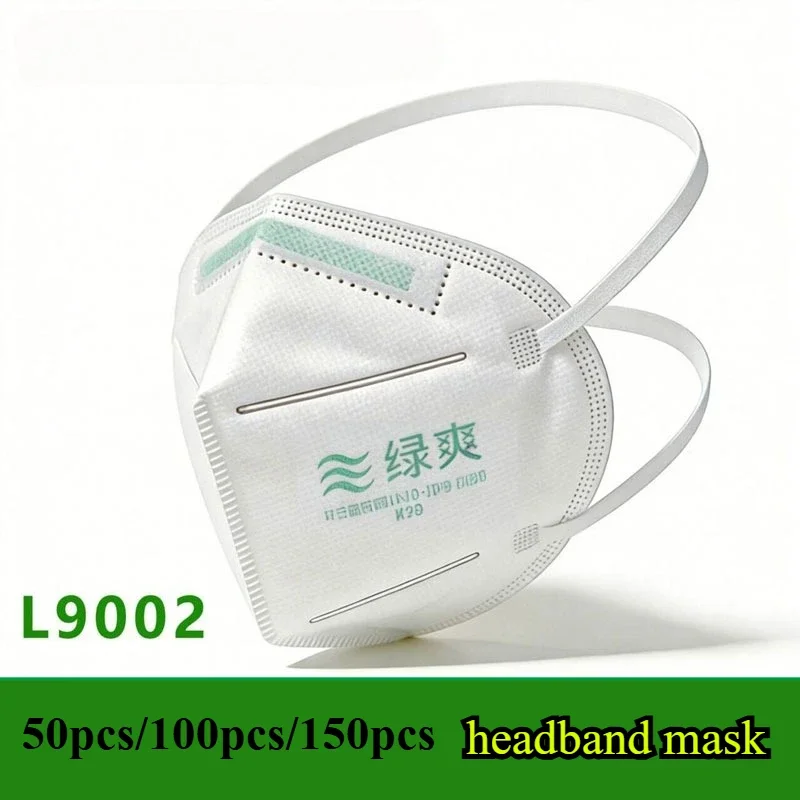 10pcs/20pcs/30pcs Thickened KN90 Dustproof Disposable Headband Mask Comfortable Protective Mask for Adult Industrial Protection