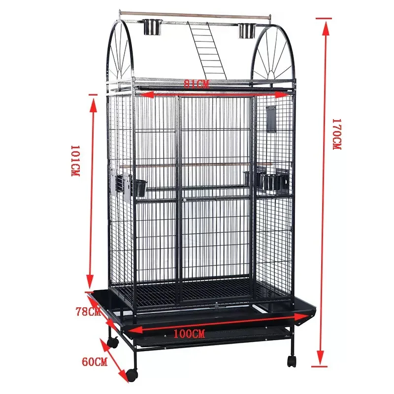 

Parrot Bird Cage extra Large Macaw Grey Parrot Sunflower Giant Large Bird Cage Villa Parrot Cage DWB010017