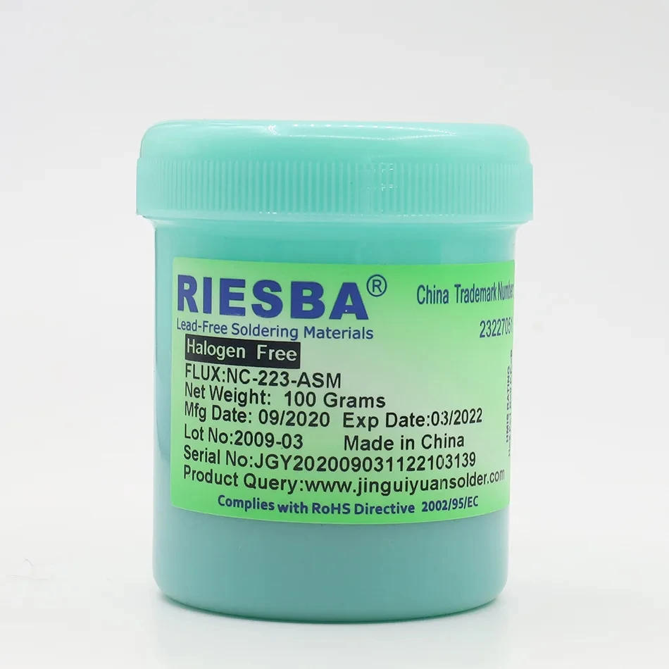 Solder Paste, 559 Flux Solder, 100% RIESBA-NC-559 ASM, Blei Freies, Lüten Flux, Nadeln, BGA, Freiberg, Haus, De Solder, 100g