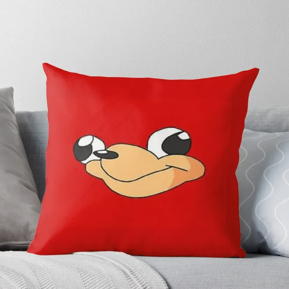 Uganda Knuckles Throw Pillow Christmas Covers Pillowcases Bed Cushions Pillow