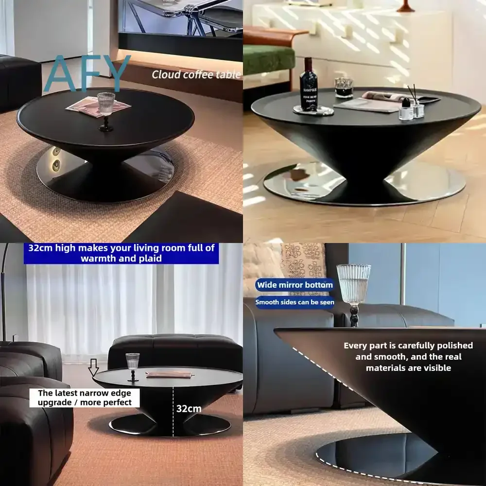 Flying Saucer Coffee Table for Modern Living Room Nordic Design Round Tea Table for Hall Center Table for Home Decor Coffee