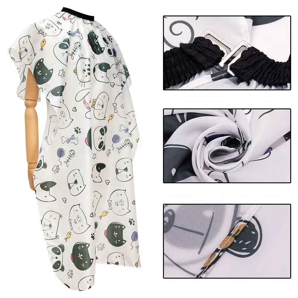 전문가용 만화 캐릭터 헤어컷 케이프 귀엽고 부드러운 어린이 미용사 케이프 사랑스러운 살롱 이발사 방수 커팅 가운