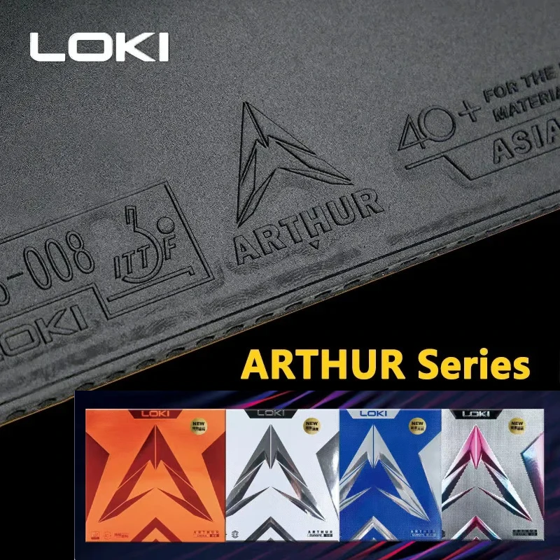 Goma de tenis de mesa LOKI ARTHUR original y genuina, tipo ofensivo con superficie adhesiva y esponja dura | Mercado Europa/Asia/China