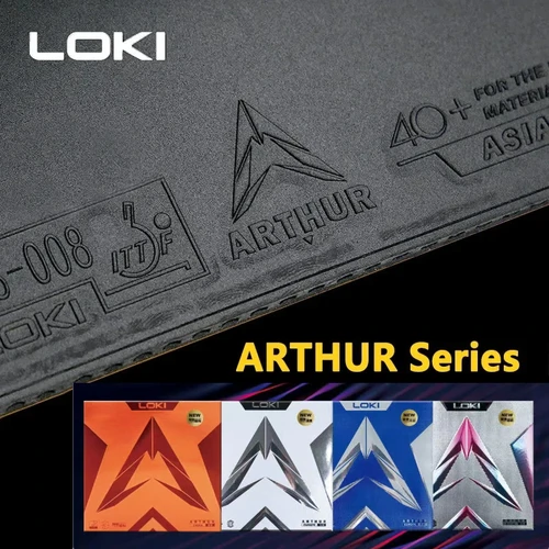 Goma de tenis de mesa LOKI ARTHUR original y genuina, tipo ofensivo con superficie adhesiva y esponja dura |   Mercado Europa/Asia/China