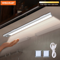 Cabinet Light Motion Sensor Night Lights USB Rechargeable Wireless LED Lamp for Kitchen Bedroom Wardrobe Lighting