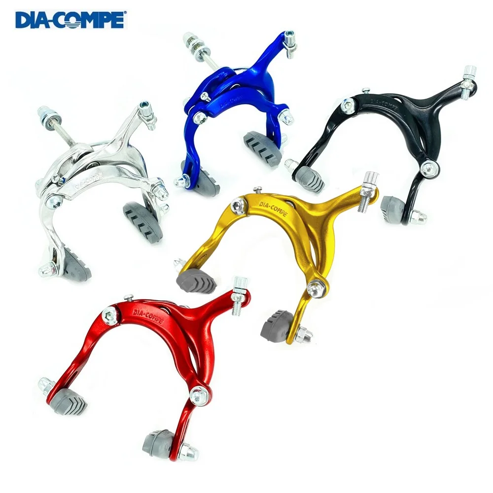 DIA-COMPE Bicycle Aluminum Alloy Caliper Brake 61-79mm Dual Pivot Caliper Brake Retro Bicycle City Road Folding Bike Brake